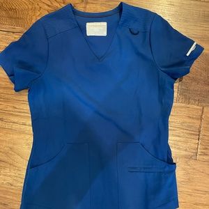 Skechers by Barco Scrub Top Royal Blue